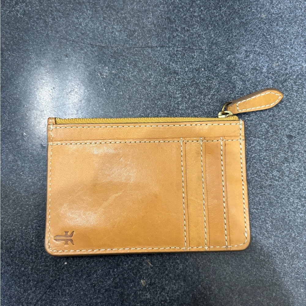 Frye Tan Leather Card Holder